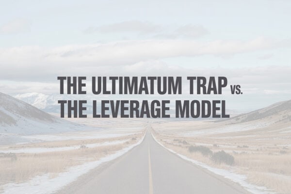 ultimatums vs leverage in addiction recovery represented by a calm Colorado landscape