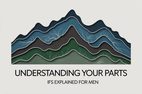 Colorado mountain landscape graphic titled Understanding Your Parts IFS Explained for Men, representing internal systems therapy and addiction recovery.